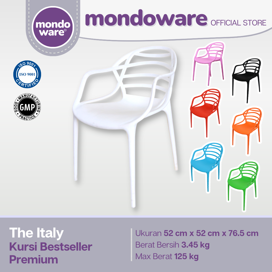 Kursi Bestseller Rumah Premium - Italy Chair - Mondoware Plastik R161